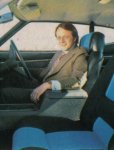 Edsel ford in a Cobra in 1979