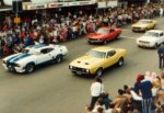 Cobra 224 participating in a ford rally during the mid '80's